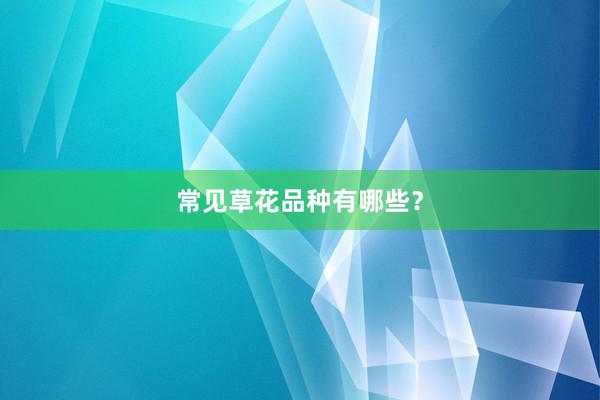 常见草花品种有哪些？